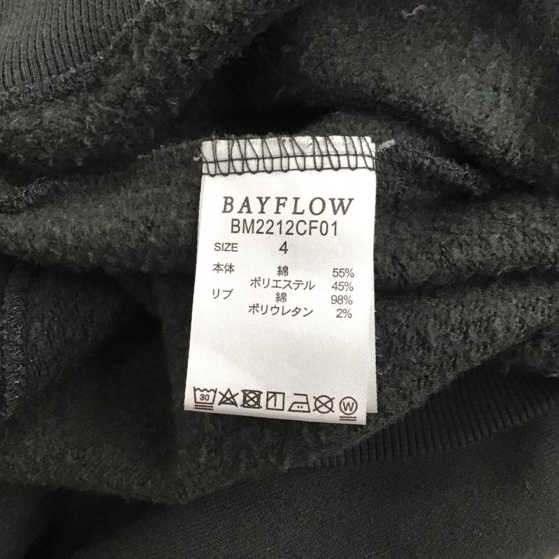 ベイフロー BAYFLOW トレーナー 長袖 4 プリント 黒 / ブラック / メンズ USED 古着 中古 10121755