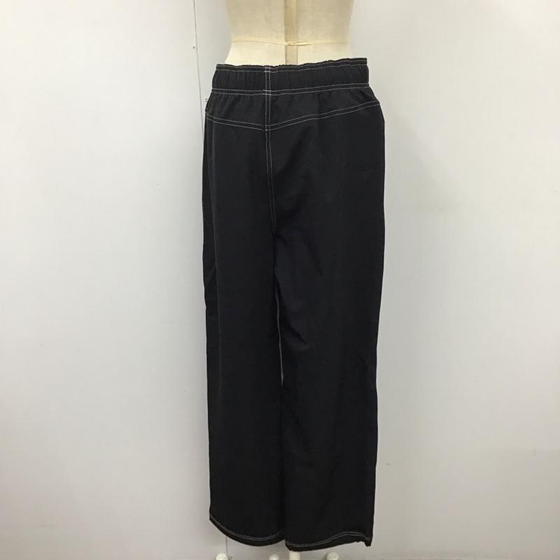 アディダス adidas ボトムス ボトムス IA3143 DANCE ウーブン ワイドパンツ 3ストライプ トレーニングウェア L ロゴ、文字 黒 / ブラック / X 桃 / ピンク / レディース USED 古着 中古 10120869