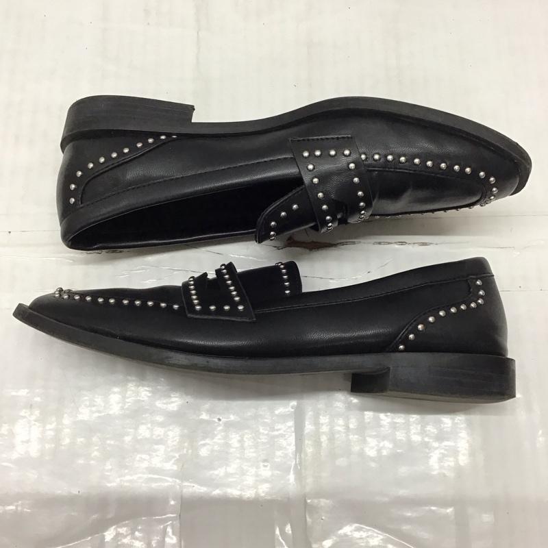 ザラ ZARA ローファー ローファー 3501 710 040 スタッズ EU36 無地 黒 / ブラック / レディース USED 古着 中古 10121625