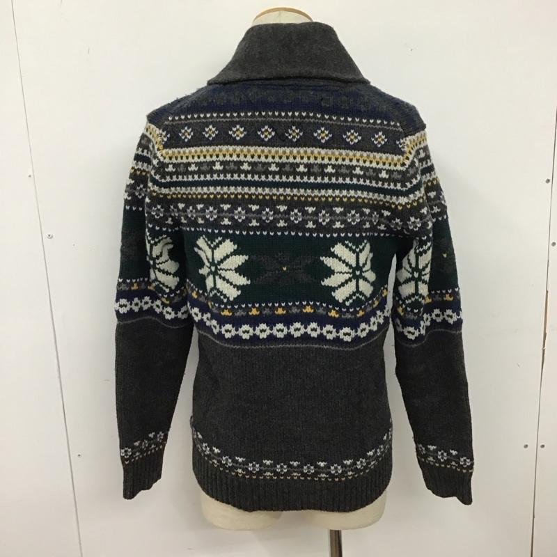 トミーヒルフィガー TOMMY HILFIGER カーディガン 長袖 長袖ニットカーディガン セーター 前開きボタンニットカーディガン S 総柄 マルチカラー / マルチカラー / メンズ USED 古着 中古 10111262