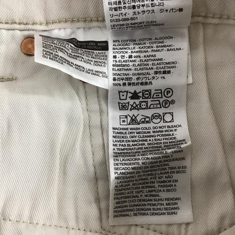 リーバイストラウスアンドコー Levi Strauss & co. パンツ デニム、ジーンズ デニムパンツ スリムパンツ ストレッチパンツ ジーンズ 34 無地 ベージュ / ベージュ /  メンズ USED 古着 中古 10122785