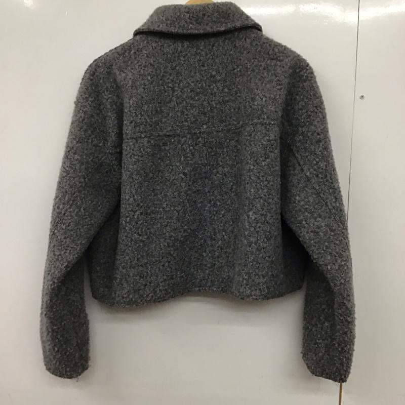 ザラ ZARA ジャケット、上着 ジャケット、ブレザー 3046/030/802 L 無地 灰 / グレー / レディース USED 古着 中古 10132216