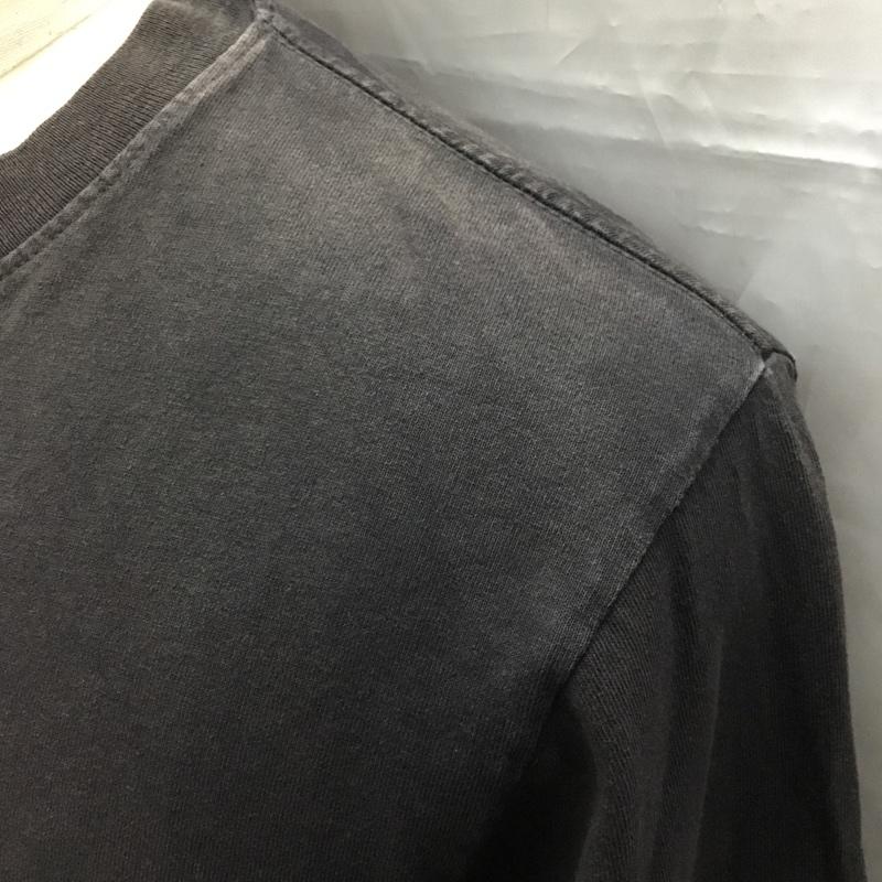 ステューシー STUSSY カットソー 長袖 長袖カットソー プリントTシャツ クルーネックカットソー ロングスリーブカットソー M ロゴ、文字 黒 / ブラック / メンズ USED 古着 中古 10106594
