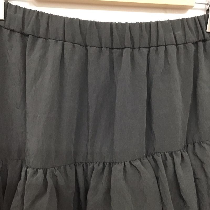 ミラオーウェン Mila Owen スカート ロングスカート ロングスカート フレアスカート カジュアルスカート 1 無地 黒 / ブラック / レディース USED 古着 中古 10135084
