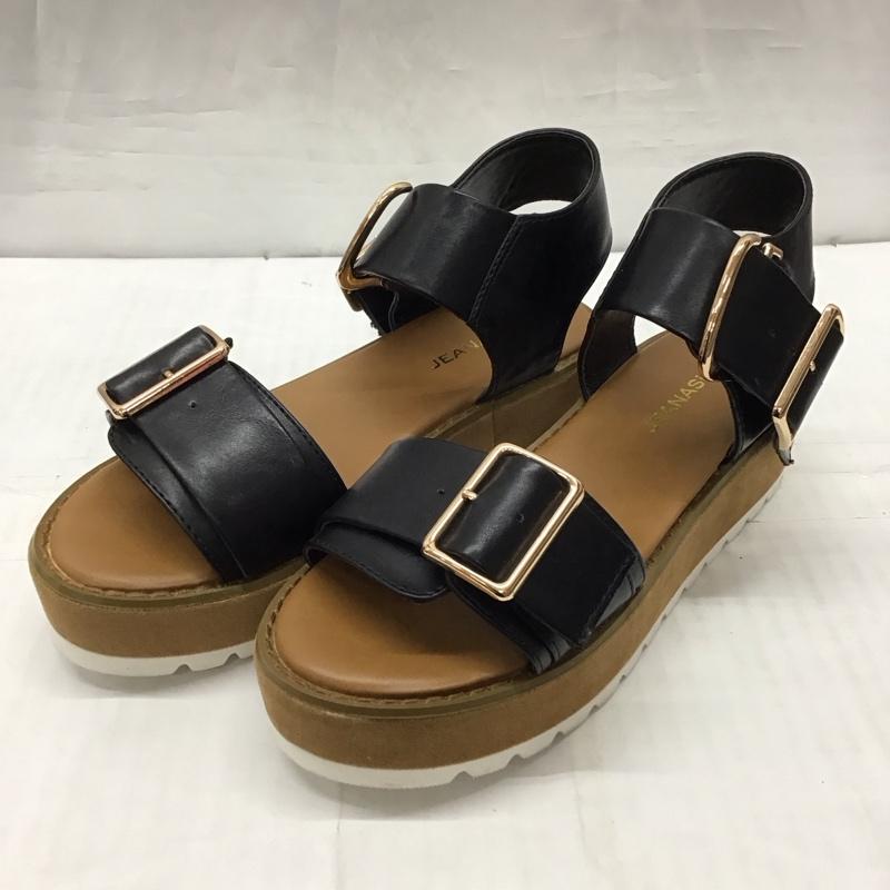 ジーナシス JEANASIS サンダル サンダル 厚底サンダル 無地 茶 / ブラウン / X 黒 / ブラック / レディース USED 古着 中古 10115666