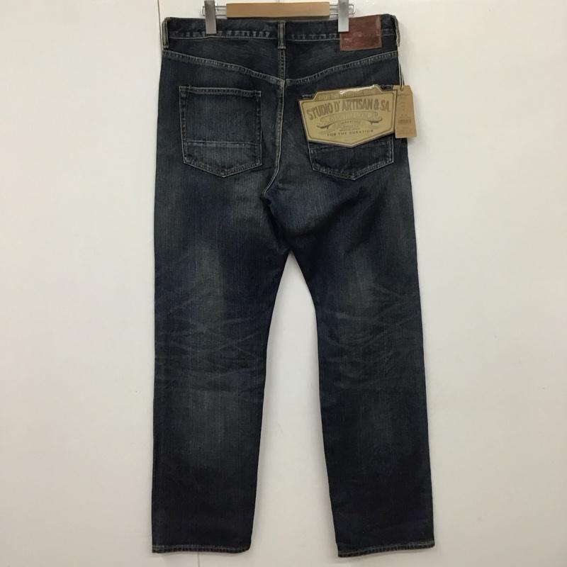 ステュディオ・ダ・ルチザン STUDIO D ARTISAN パンツ デニム、ジーンズ デニムパンツ ワイドパンツ カジュアルパンツ G3大戦 セルビッチ 36 無地 インディゴ / インディゴ / メンズ USED 古着 中古 10130517