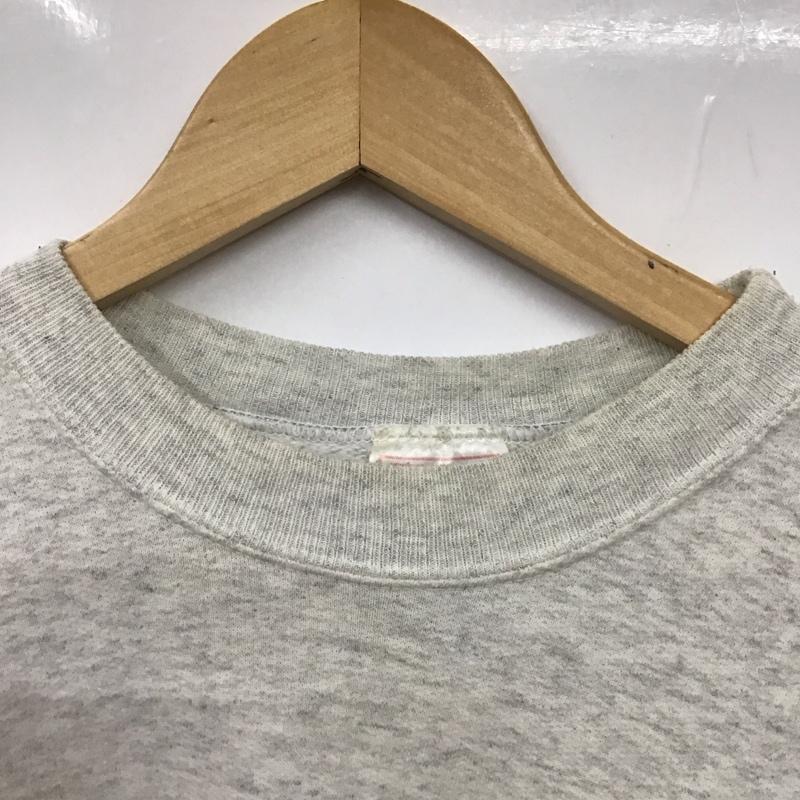 ヘインズ HANES トレーナー 長袖 長袖トレーナー スウェット クルーネック プルオーバー 90s プリント 灰 / グレー / メンズ USED 古着 中古 10130521