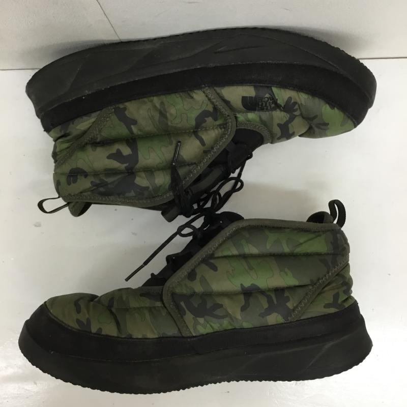ザノースフェイス THE NORTH FACE ブーツ ショートブーツ NF0A7W4O チャッカブーツ 28.0cm カモフラージュ柄・迷彩 緑 / グリーン / メンズ USED 古着 中古 10136323