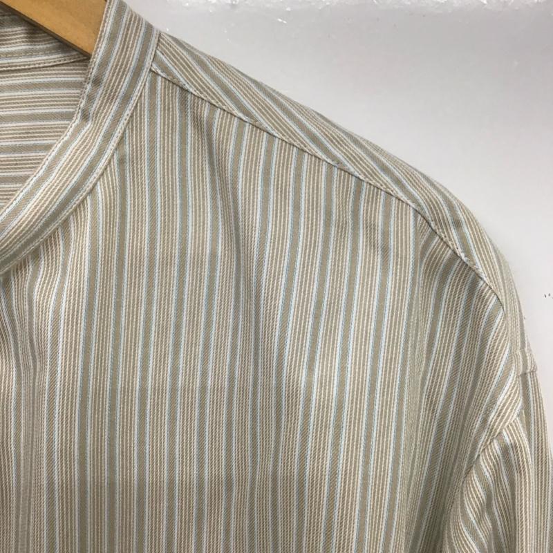 グリーンレーベルリラクシング green label relaxing シャツ、ブラウス 長袖 3211-166-2945 長袖シャツ ノーカラーシャツ ストライプシャツ XL ストライプ マルチカラー / マルチカラー / メンズ USED 古着 中古 10139006