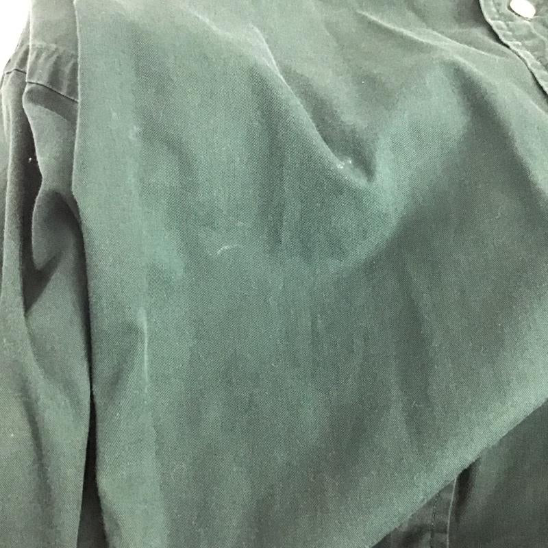 ラルフローレン RALPHLAUREN シャツ、ブラウス 長袖 長袖シャツ 無地シャツ カラーシャツ ボタンダウンシャツ XL ロゴ、文字 緑 / グリーン / メンズ USED 古着 中古 10142598