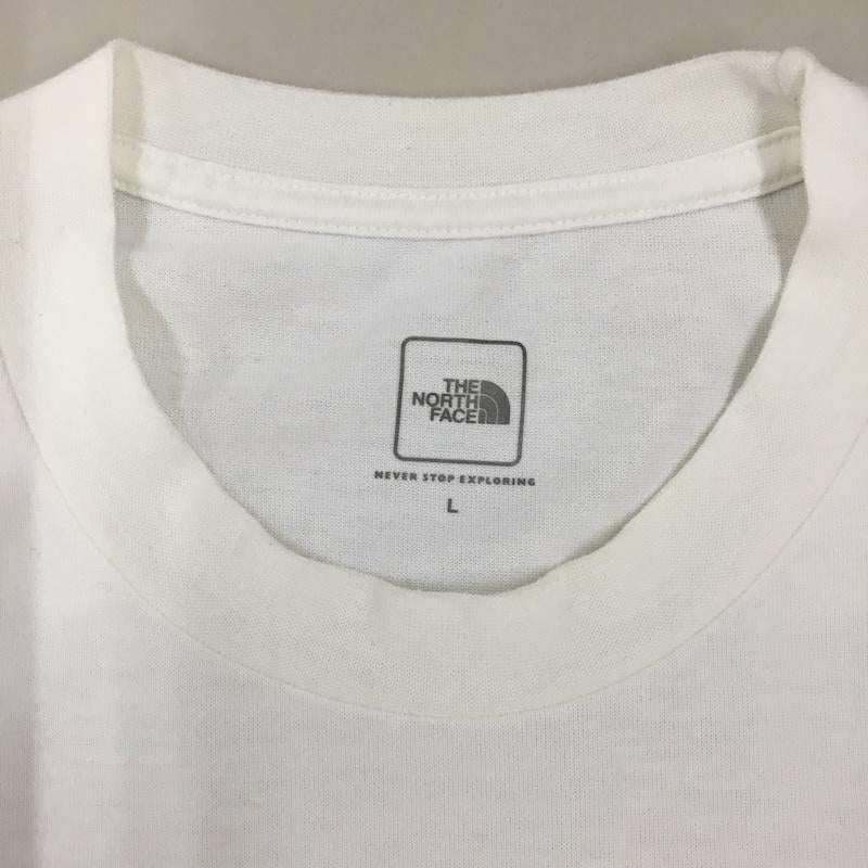 ザノースフェイス THE NORTH FACE Tシャツ 半袖 NT31943 L ロゴ、文字 X プリント 白 / ホワイト / メンズ USED 古着 中古 10113469