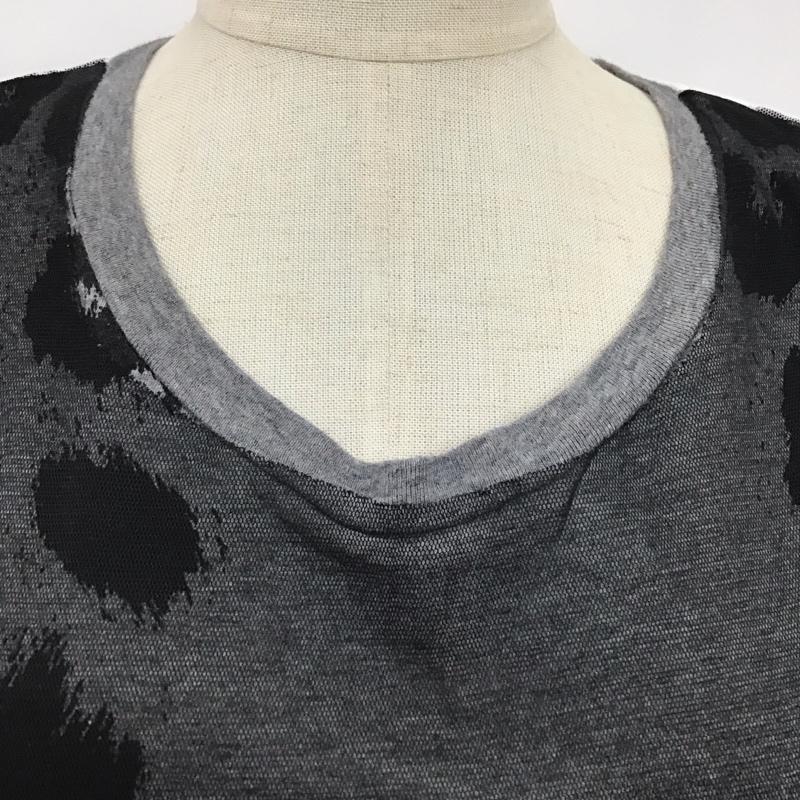 ディーゼル DIESEL トップス トップス ノースリーブ チュール XS ヒョウ柄・レオパード柄 黒 / ブラック / X 白 / ホワイト / レディース USED 古着 中古 10114467