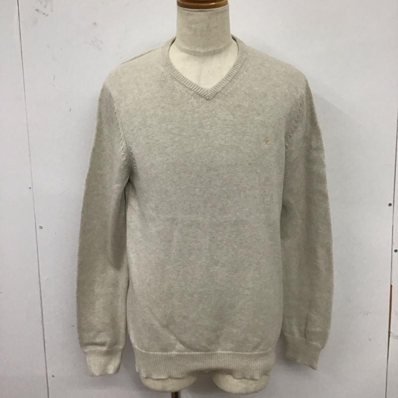 アイゾッド IZOD ニット、セーター 長袖 長袖ニットカットソー ニット セーター Vネックニット L ロゴ、文字 マルチカラー / マルチカラー / メンズ USED 古着 中古 10122020