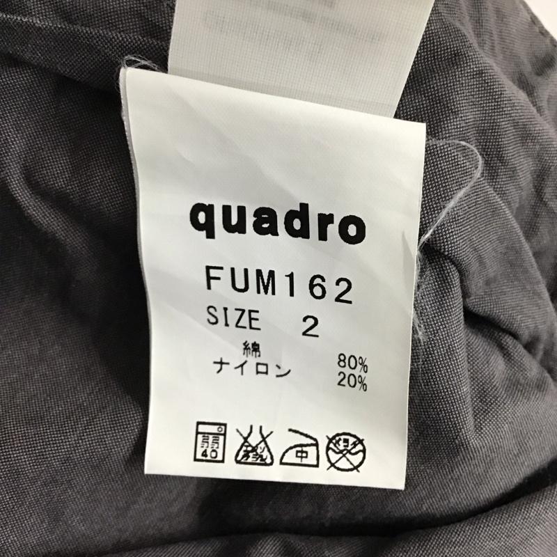 クオドロ quadro パンツ ワークパンツ、ペインターパンツ カジュアルパンツ スリムパンツ 2 無地 灰 / グレー / メンズ USED 古着 中古 10131776