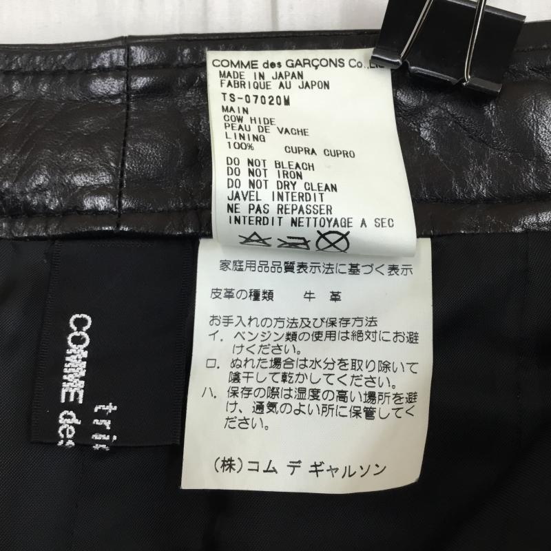 トリココムデギャルソン tricot COMME des GARSONS スカート ロングスカート レザースカート M 無地 黒 / ブラック / レディース USED 古着 中古 10137715