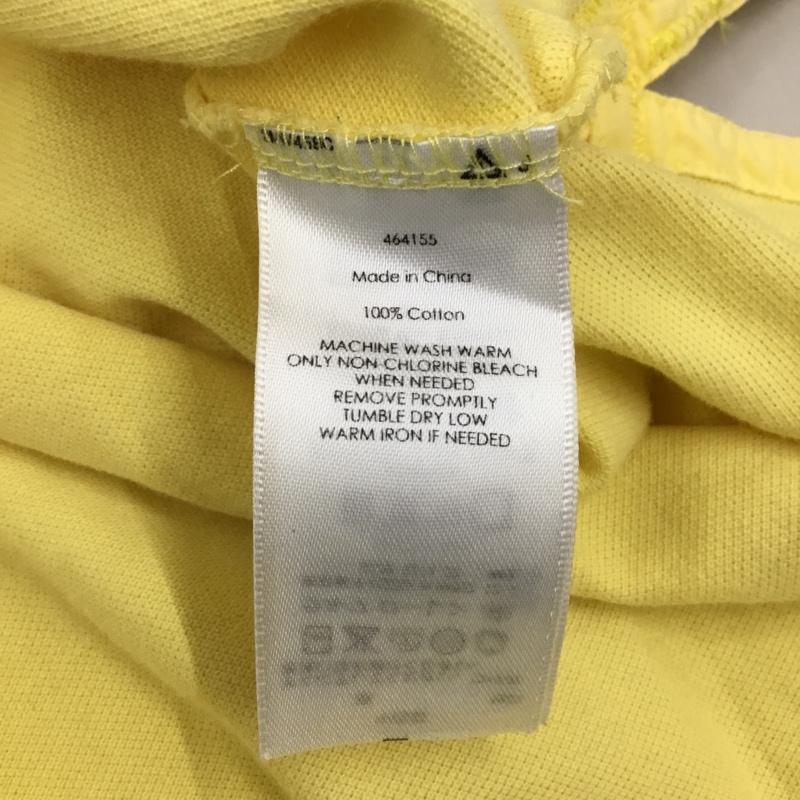 ポロバイラルフローレン Polo by RALPH LAUREN ポロシャツ 半袖 半袖ポロシャツ カラーシャツ 半袖カットソー M ロゴ、文字 黄 / イエロー / メンズ USED 古着 中古 10108546