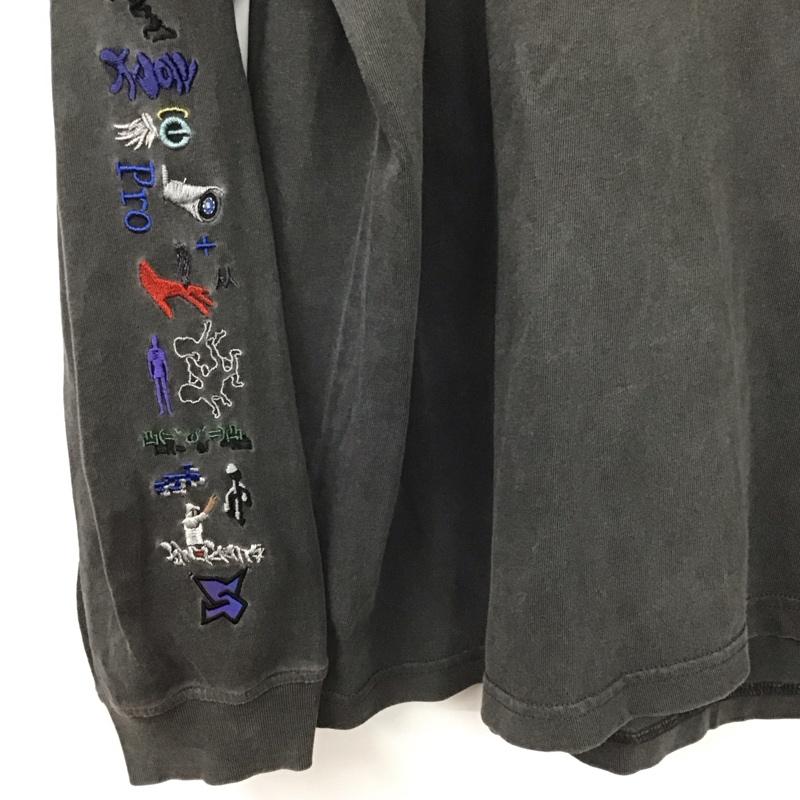 シュプリーム Supreme カットソー 長袖 23SS 葵産業刺繍グラフィック長袖Tシャツ 長袖カットソー プリントTシャツ M 刺繍 黒 / ブラック / メンズ USED 古着 中古 10137262