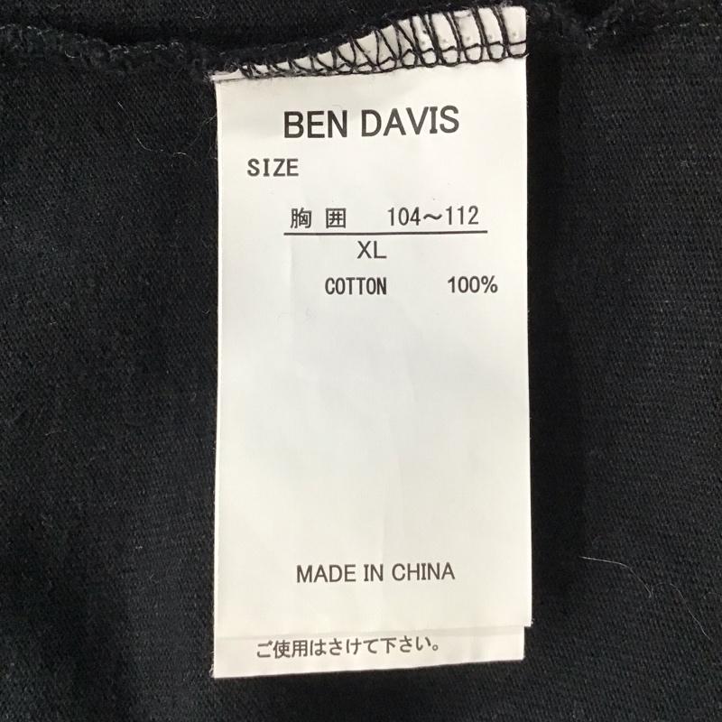 ベンデイビス BEN DAVIS Tシャツ 半袖 C-0580906 コットン クルーネック バックプリント XL ロゴ、文字 黒 / ブラック / メンズ USED 古着 中古 10119690
