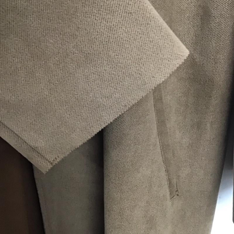 ザラ ZARA コート コート一般 5070 153 707 フェイクスエードツイルコート ロングジャケット L 無地 茶 / ブラウン / レディース USED 古着 中古 10138657
