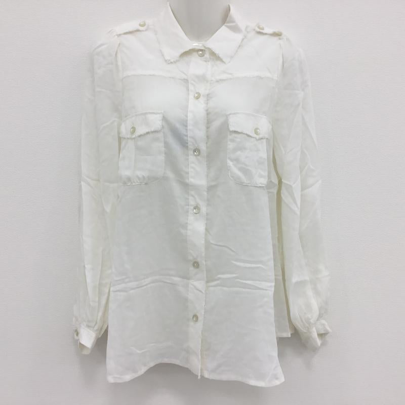 カリアング KariAng シャツ、ブラウス 長袖 S 無地 白 / ホワイト / レディース USED 古着 中古 10000018