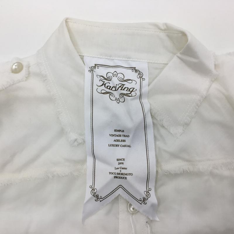 カリアング KariAng シャツ、ブラウス 長袖 S 無地 白 / ホワイト / レディース USED 古着 中古 10000018