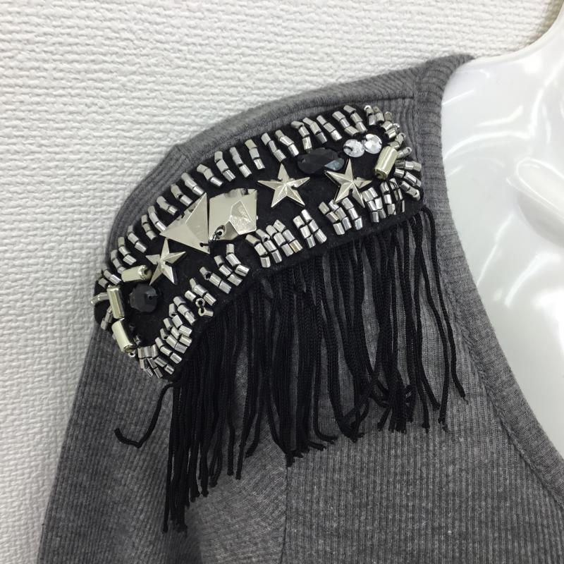 アーノルドパーマー Arnold Palmer Tシャツ 長袖 1 無地 灰 / グレー / レディース USED 古着 中古 10000062