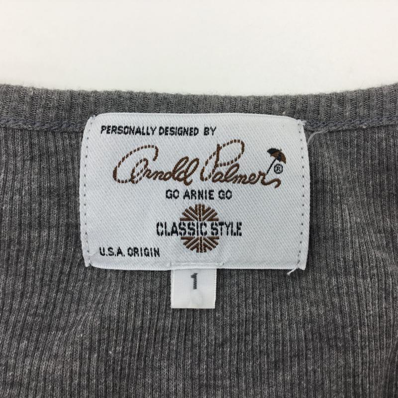 アーノルドパーマー Arnold Palmer Tシャツ 長袖 1 無地 灰 / グレー / レディース USED 古着 中古 10000062