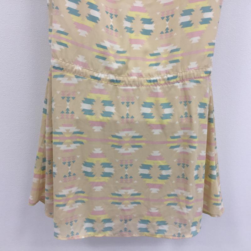 ビームス ハート BEAMS HEART ワンピース ミニスカート FREE 総柄 ベージュ / ベージュ / レディース USED 古着 中古 10000105
