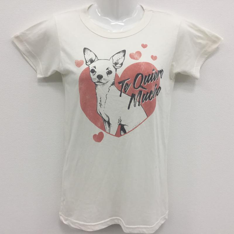 ジャンクフード JUNK FOOD Tシャツ 半袖 M プリント X キャラクター ベージュ / ベージュ / レディース USED 古着 中古 10000127