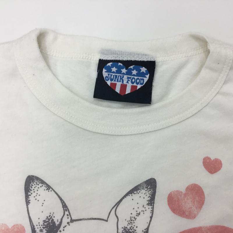 ジャンクフード JUNK FOOD Tシャツ 半袖 M プリント X キャラクター ベージュ / ベージュ / レディース USED 古着 中古 10000127