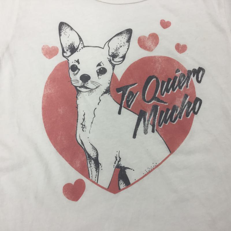 ジャンクフード JUNK FOOD Tシャツ 半袖 M プリント X キャラクター ベージュ / ベージュ / レディース USED 古着 中古 10000127
