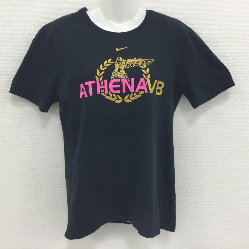 ナイキ NIKE Tシャツ 半袖 S プリント X ロゴ、文字 黒 / ブラック / メンズ USED 古着 中古 10000134