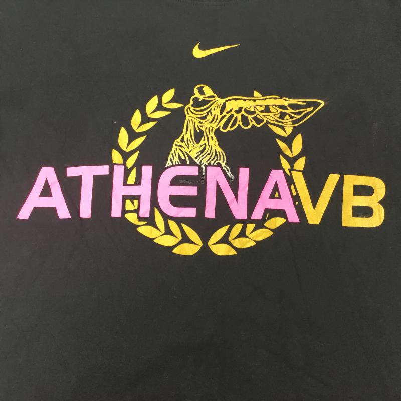 ナイキ NIKE Tシャツ 半袖 S プリント X ロゴ、文字 黒 / ブラック / メンズ USED 古着 中古 10000134