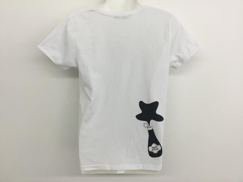チャオパニック CIAOPANIC Tシャツ 半袖 プリント X ロゴ、文字 白 / ホワイト / レディース USED 古着 中古 10000158