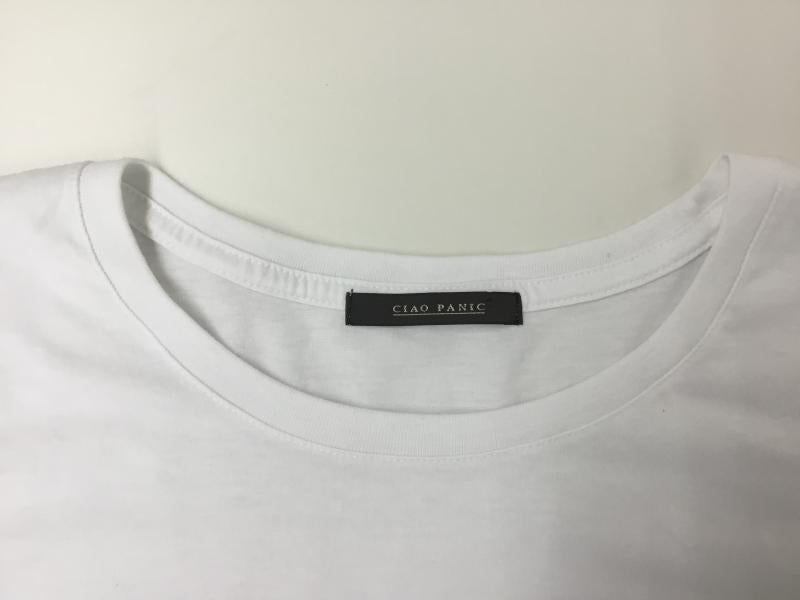 チャオパニック CIAOPANIC Tシャツ 半袖 プリント X ロゴ、文字 白 / ホワイト / レディース USED 古着 中古 10000158