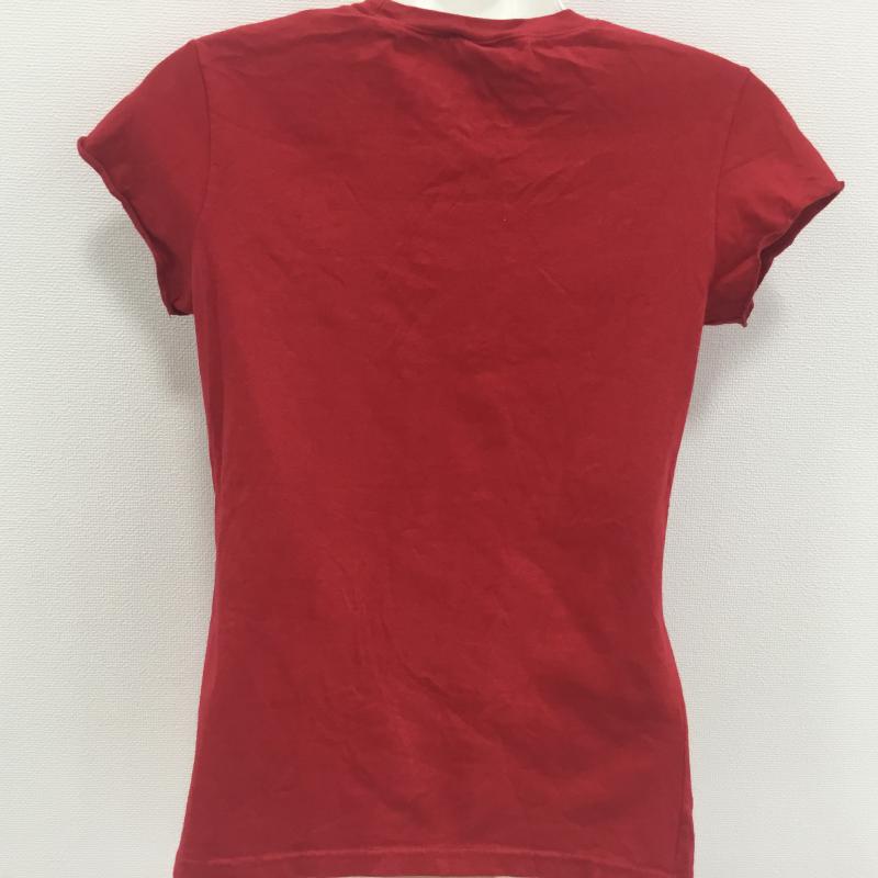ノーティカ NAUTICA Tシャツ 半袖 S ロゴ、文字 赤 / レッド / X 白 / ホワイト / レディース USED 古着 中古 10000172