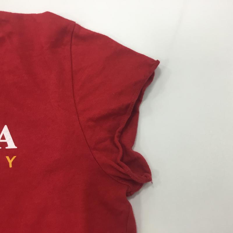 ノーティカ NAUTICA Tシャツ 半袖 S ロゴ、文字 赤 / レッド / X 白 / ホワイト / レディース USED 古着 中古 10000172