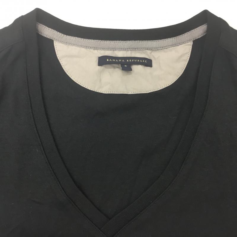 バナナリパブリック BANANA REPUBLIC Tシャツ 半袖 S 無地 黒 / ブラック / レディース USED 古着 中古 10000180