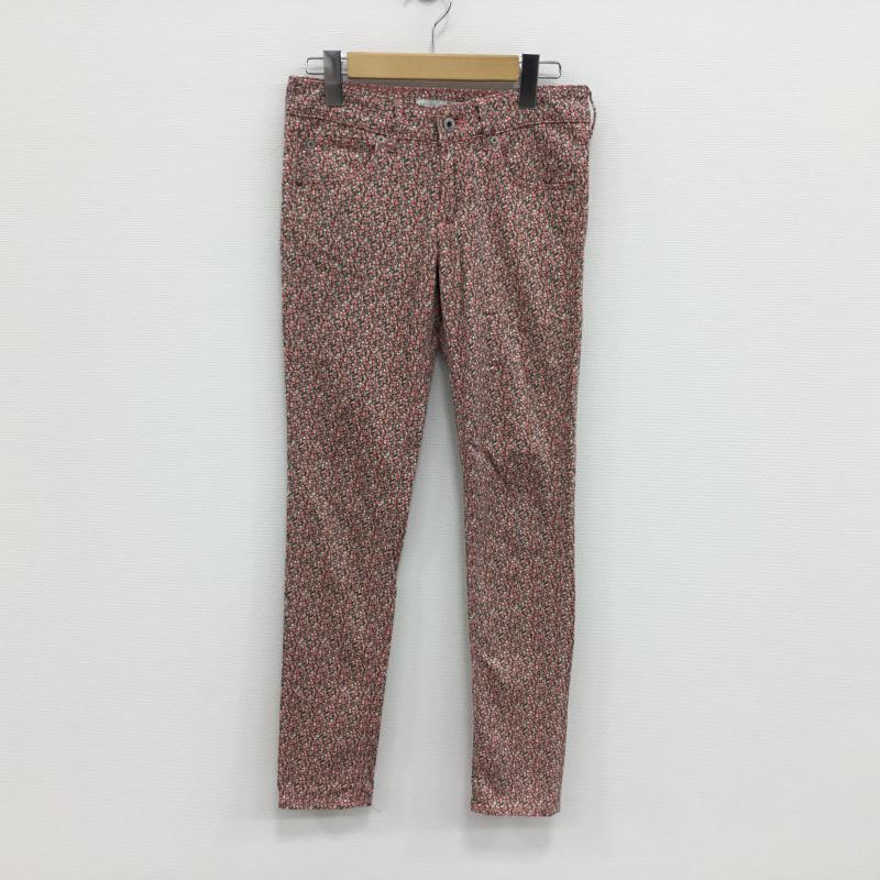 アース EARTH パンツ チノパン S 花柄 桃 / ピンク / レディース USED 古着 中古 10000211