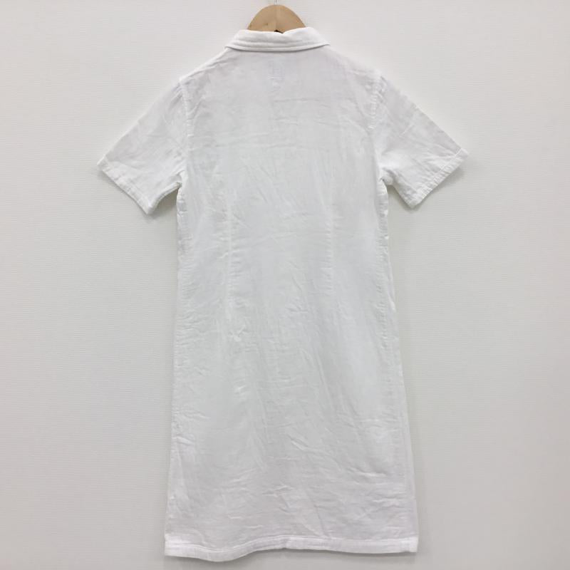 エクス AIX ワンピース ひざ丈スカート M 無地 白 / ホワイト / レディース USED 古着 中古 10000278