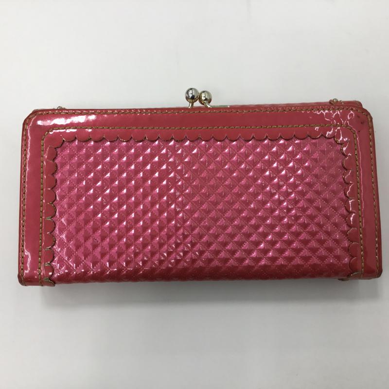 アナスイ ANNASUI 財布 長財布 ロゴ、文字 桃 / ピンク / レディース USED 古着 中古 10000342