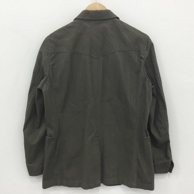 ジュンメン JUNMEN ジャケット、上着 ジャケット、ブレザー M ストライプ 茶 / ブラウン / メンズ USED 古着 中古 10000351