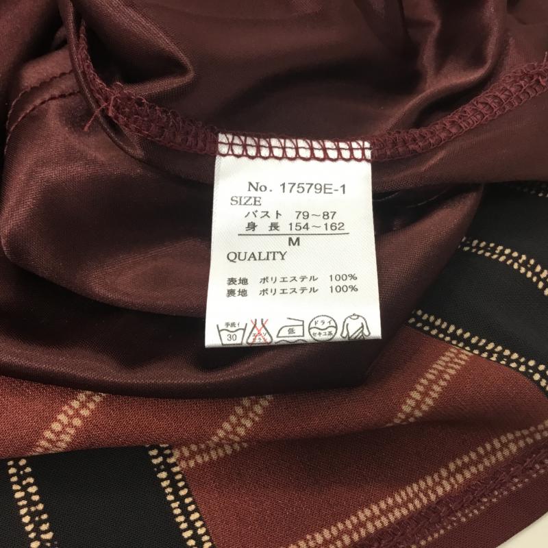 ウィーバー Weaver ワンピース ひざ丈スカート M 総柄 茶 / ブラウン / X 黒 / ブラック / レディース USED 古着 中古 10000359