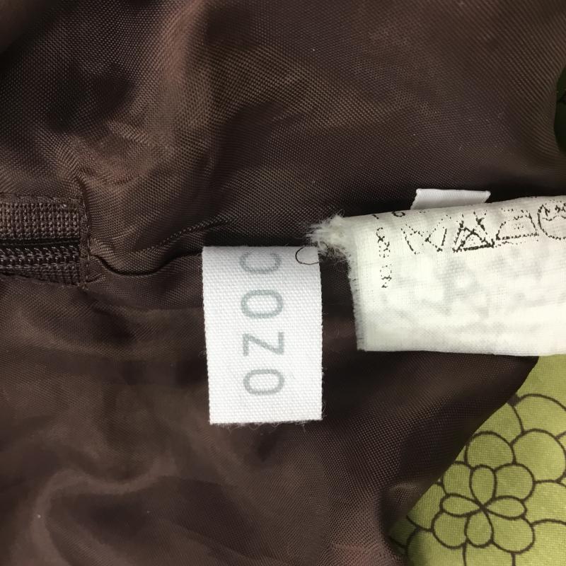 オゾック OZOC ワンピース ミニスカート 36 総柄 緑 / グリーン / X 茶 / ブラウン / レディース USED 古着 中古 10000372