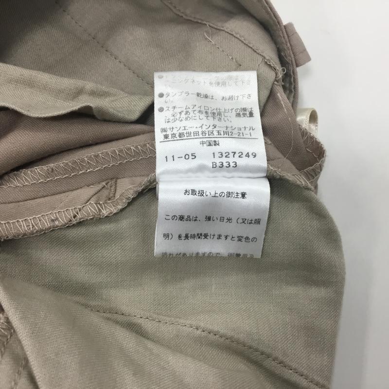ナチュラルビューティーベーシック NATURAL BEAUTY BASIC パンツ サルエルパンツ XS 無地 ベージュ / ベージュ / レディース USED 古着 中古 10000432