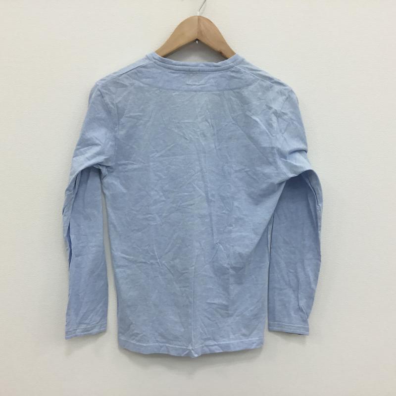 タケオキクチ TAKEO KIKUCHI カットソー 長袖 2 無地 青 / ブルー / メンズ USED 古着 中古 10000442