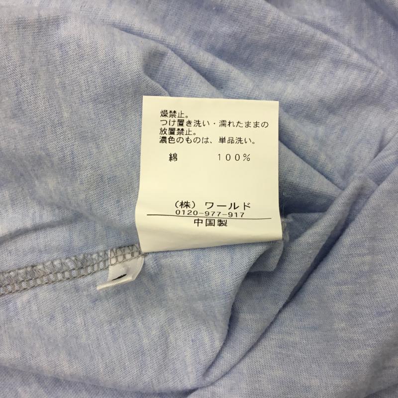 タケオキクチ TAKEO KIKUCHI カットソー 長袖 2 無地 青 / ブルー / メンズ USED 古着 中古 10000442