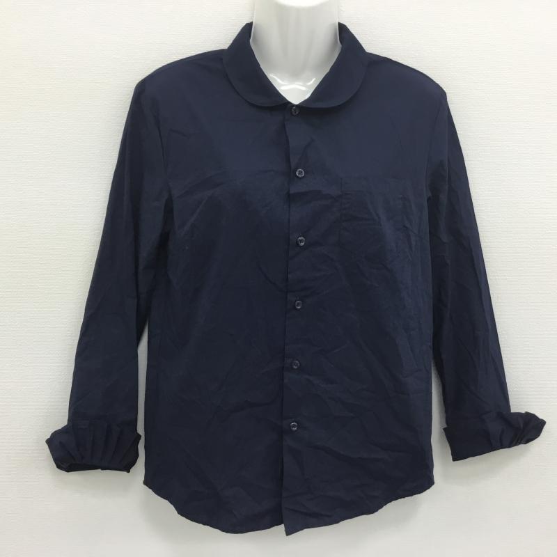 アズールバイマウジー AZUL BY MOUSSY シャツ、ブラウス 長袖 M 無地 紺 / ネイビー / レディース USED 古着 中古 10000459