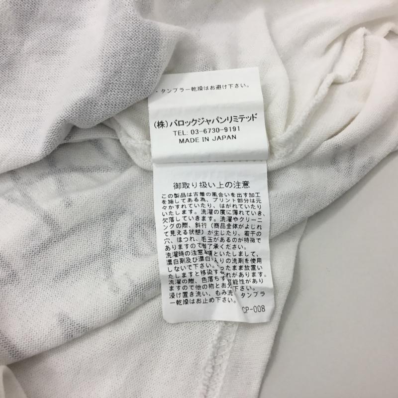 マウジー MOUSSY Tシャツ 七分袖 2 プリント X ロゴ、文字 白 / ホワイト / レディース USED 古着 中古 10000469