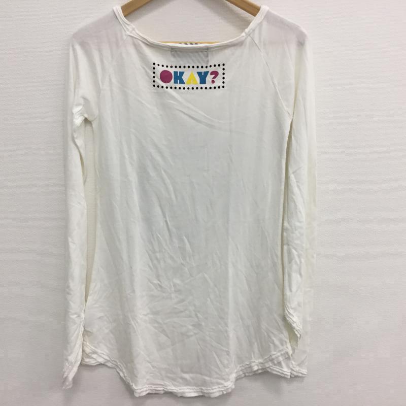 スライ SLY カットソー 長袖 1 プリント 白 / ホワイト / レディース USED 古着 中古 10000486